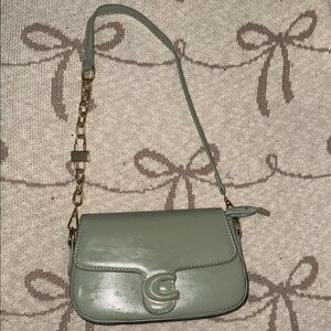 Green Leather Shoulder Bag